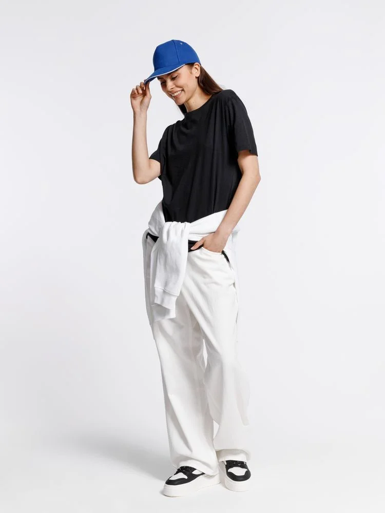 Бейсболка Classic, ярко-синяя с белым кантом - фото 11