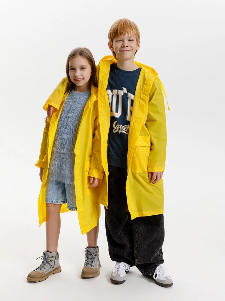 Дождевик детский RainDrop Kids желтый - фото 18
