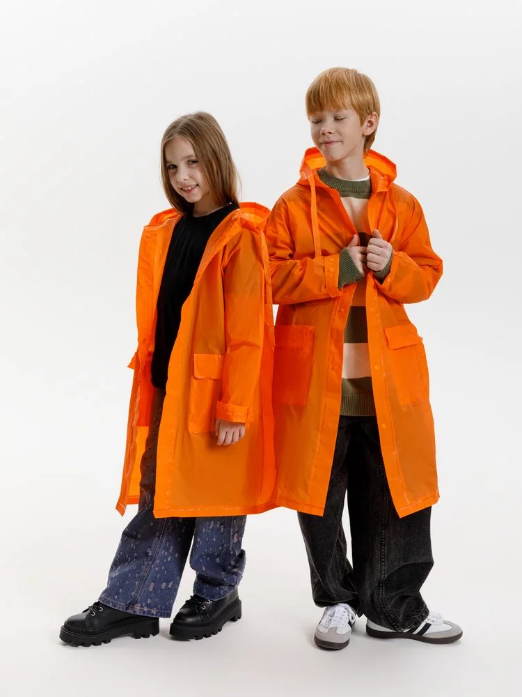 Дождевик детский RainDrop Kids оранжевый - фото 18