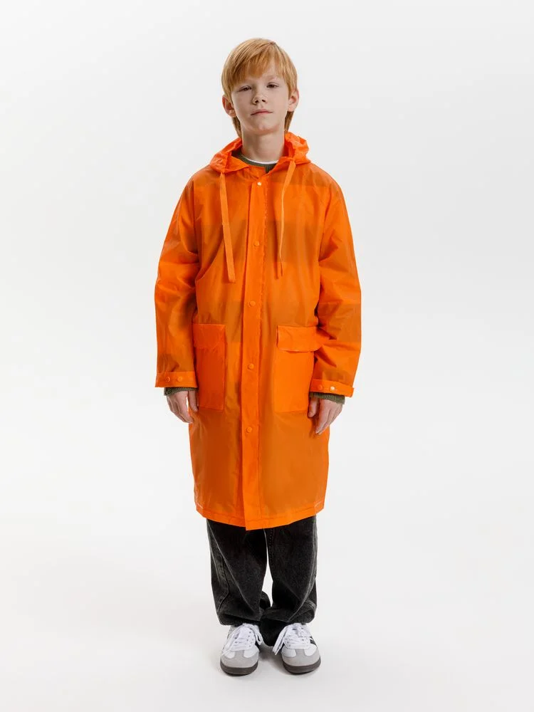 Дождевик детский RainDrop Kids оранжевый - фото 9
