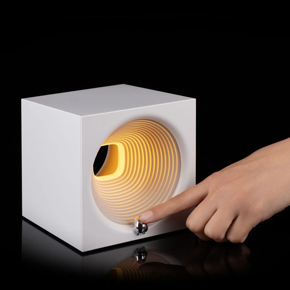 Bluetooth-колонка с подсветкой Volumetric белая - фото 7