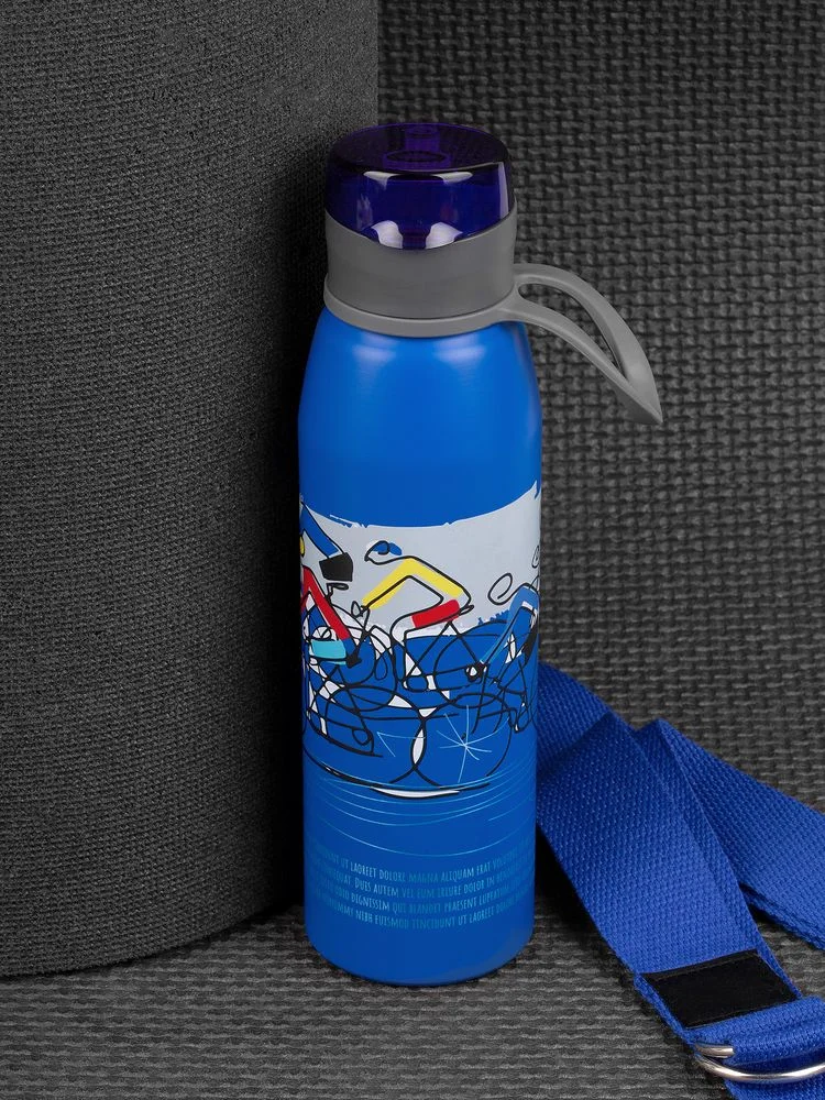 Бутылка для воды Billy Gym матовая синяя - фото 6
