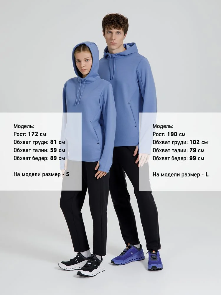 Худи унисекс Begi синее - фото 15