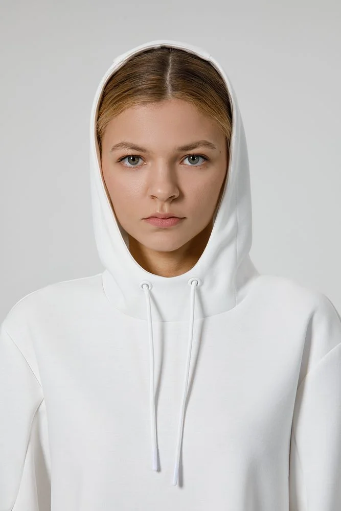 Худи унисекс Begi молочно-белое - фото 9