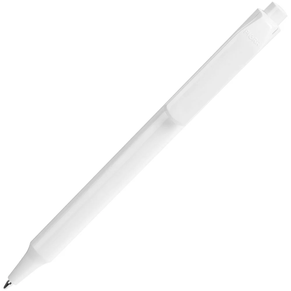 Ручка шариковая Pigra P04 Polished белая - фото 2