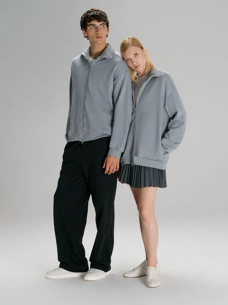 Толстовка унисекс Neofit светло-серая - фото 12