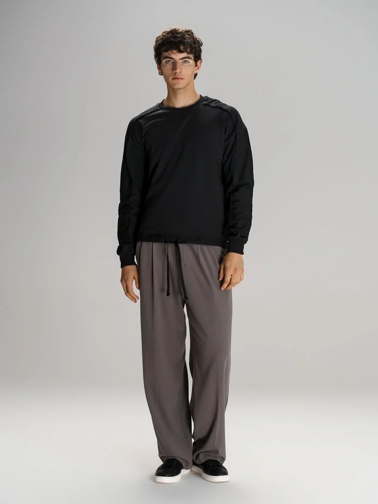 Свитшот унисекс Vozduh черный - фото 9