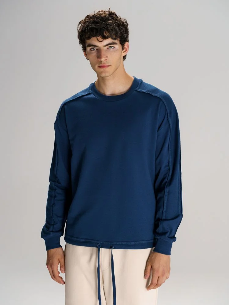 Свитшот унисекс Vozduh темно-синий - фото 9