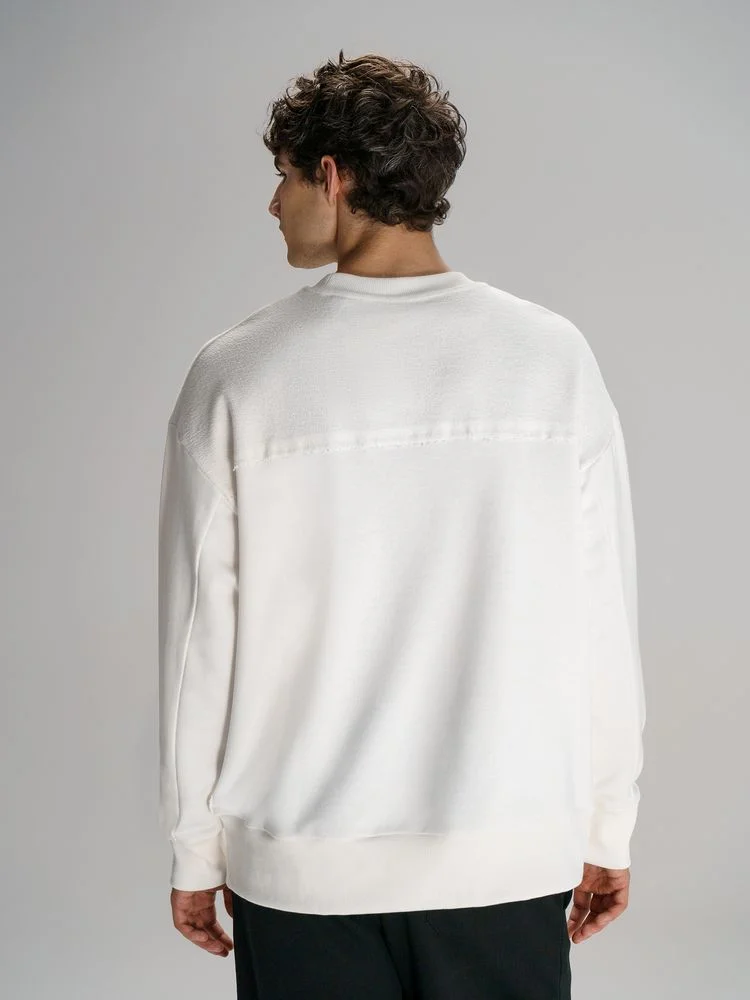 Свитшот оверсайз унисекс Vozduh молочно-белый - фото 10