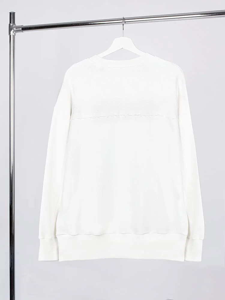 Свитшот оверсайз унисекс Vozduh молочно-белый - фото 2