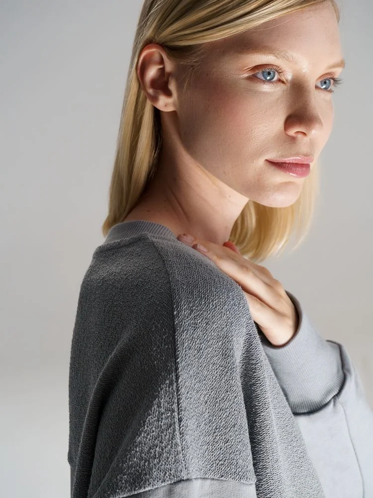 Свитшот оверсайз унисекс Vozduh светло-серый - фото 11