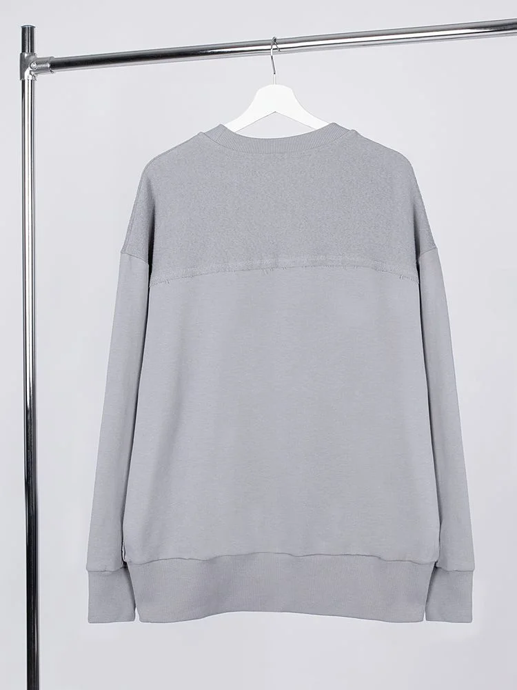 Свитшот оверсайз унисекс Vozduh светло-серый - фото 2