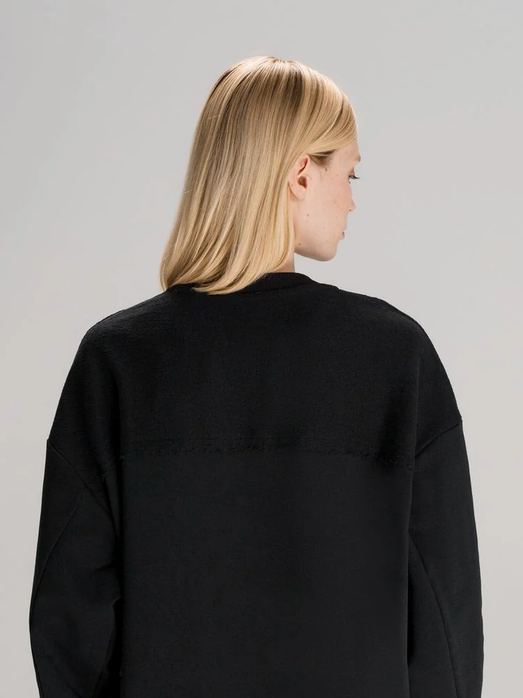 Свитшот оверсайз унисекс Vozduh черный - фото 10