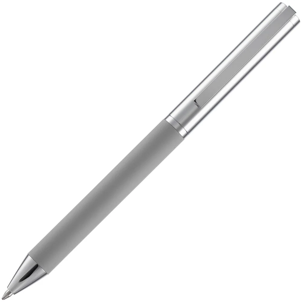 Ручка шариковая Eyeshot Soft Touch серая - фото 2
