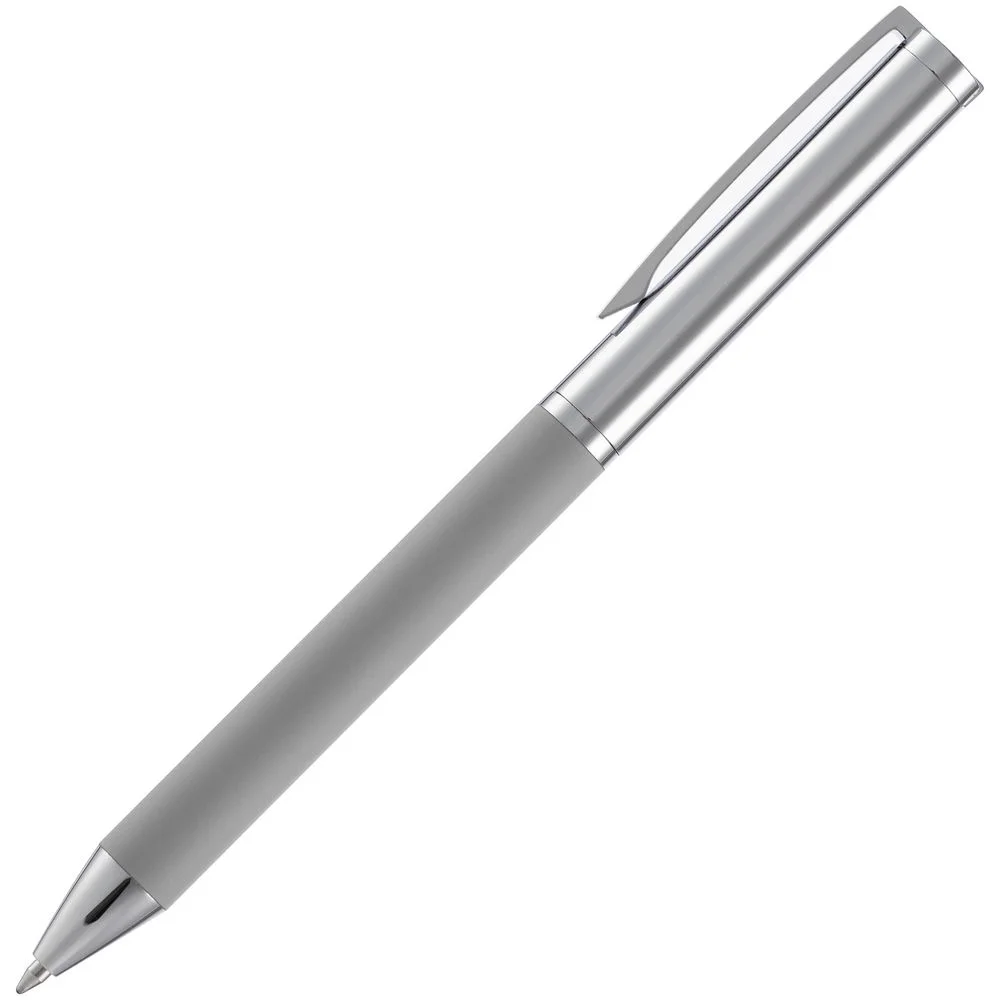 Ручка шариковая Eyeshot Soft Touch серая - фото 3