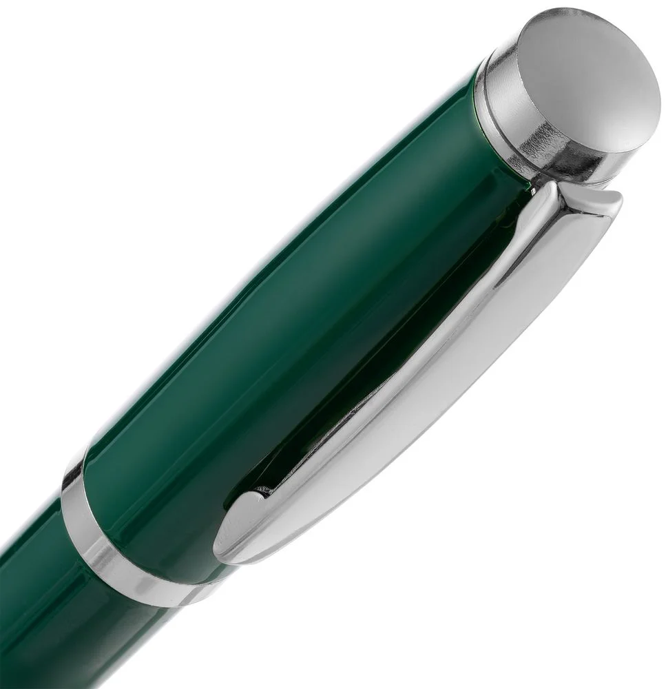 Ручка шариковая Letra Chrome глянцевая темно-зеленая - фото 4