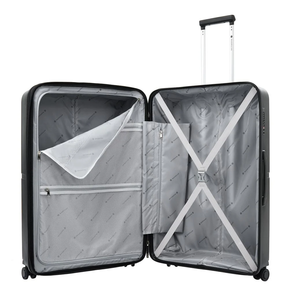 Чемодан Santiago L черный - фото 8