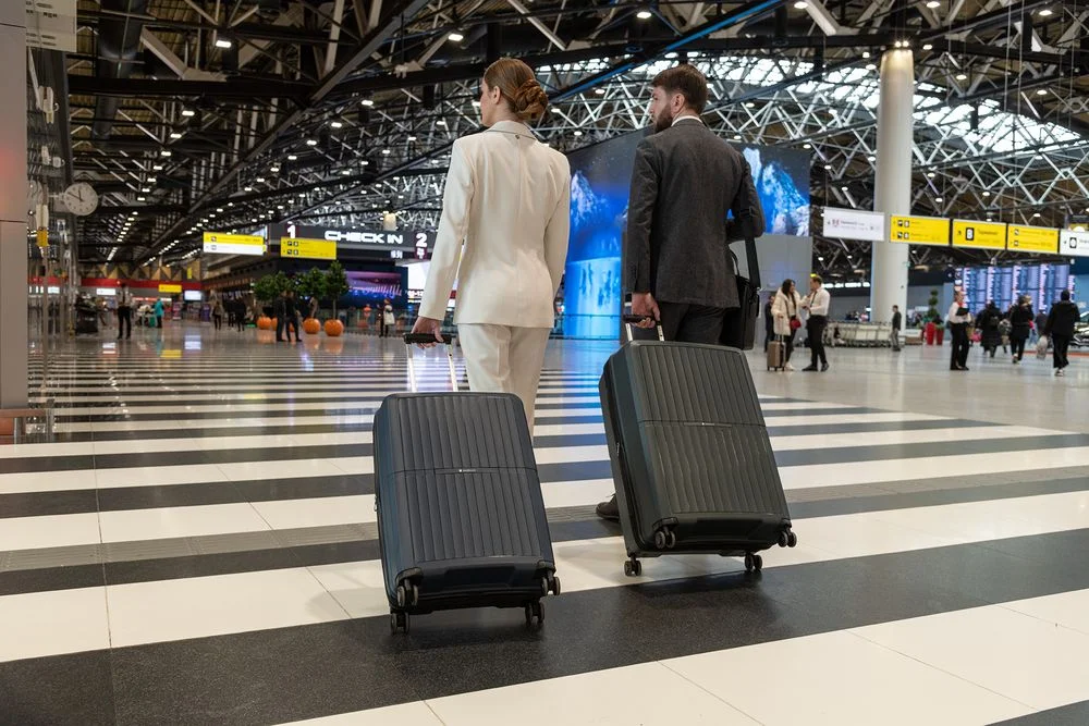 Чемодан Santiago L темно-синий - фото 9