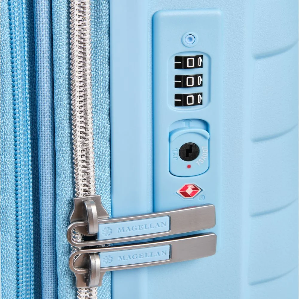 Чемодан Victoria L голубой - фото 4