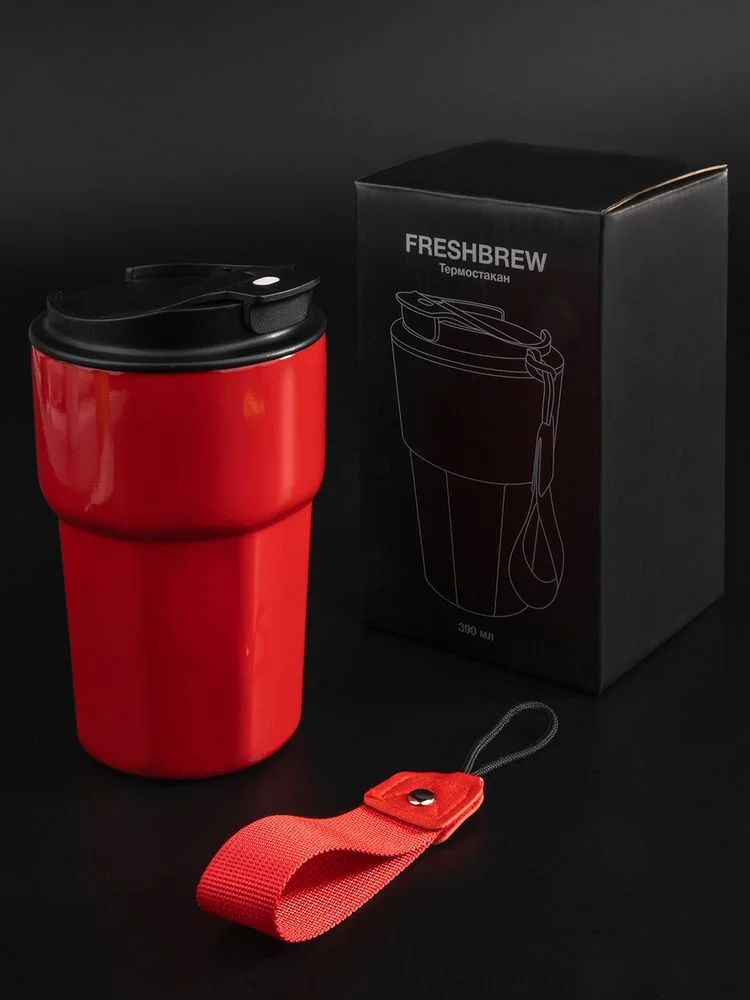 Термостакан Freshbrew красный - фото 10