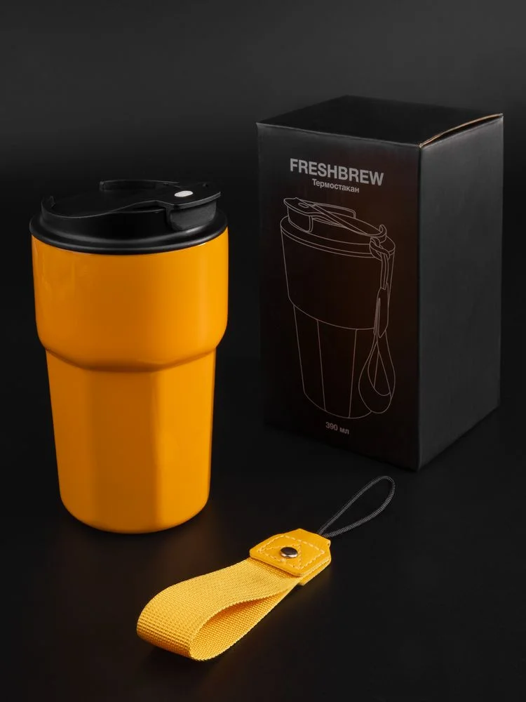 Термостакан Freshbrew оранжевый - фото 10