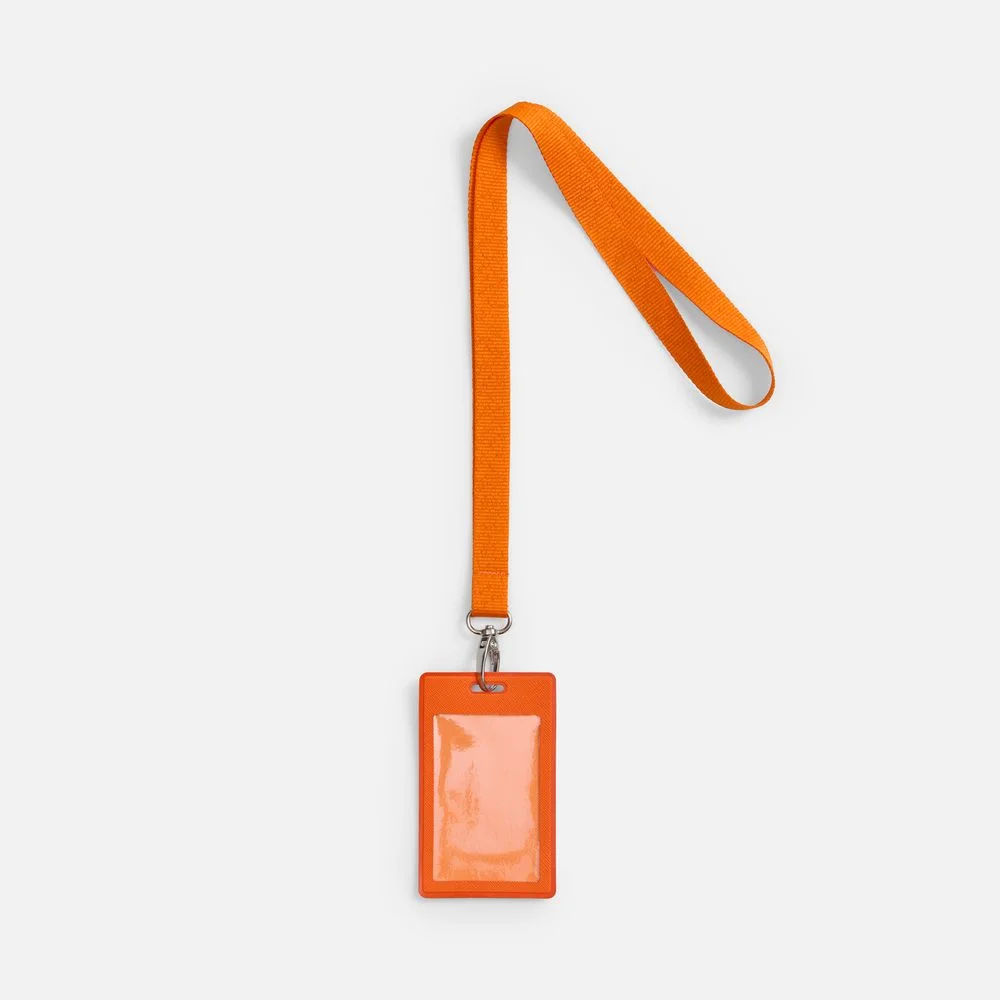 Лента для бейджа Pin оранжевая - фото 2