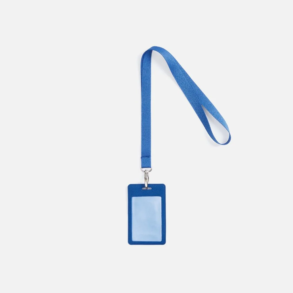 Лента для бейджа Pin синяя - фото 2