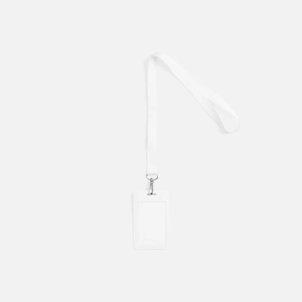 Лента для бейджа Pin белая - фото 2