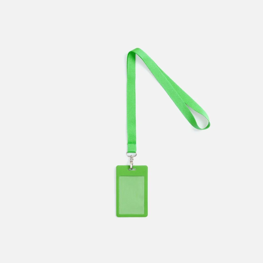 Лента для бейджа Pin зеленая - фото 2