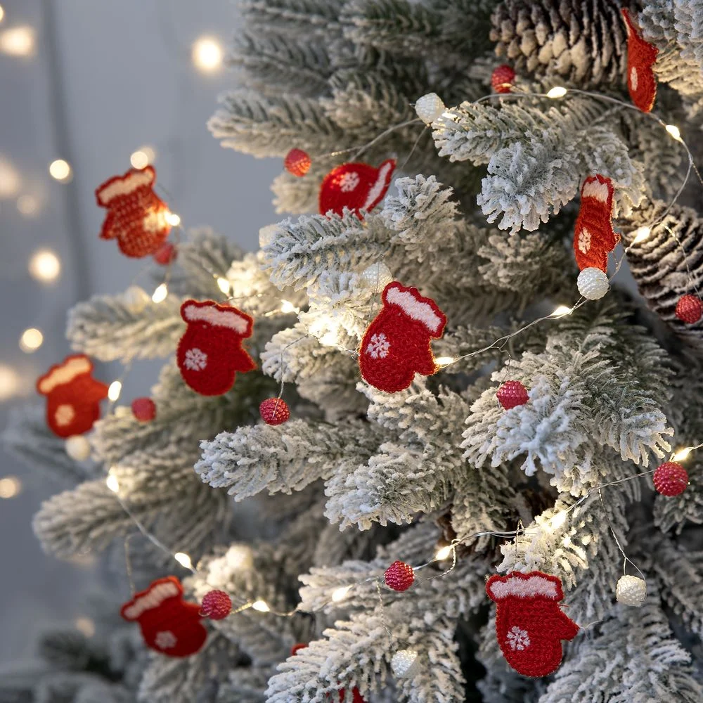 Гирлянда Merry Mittens, красная - фото 2