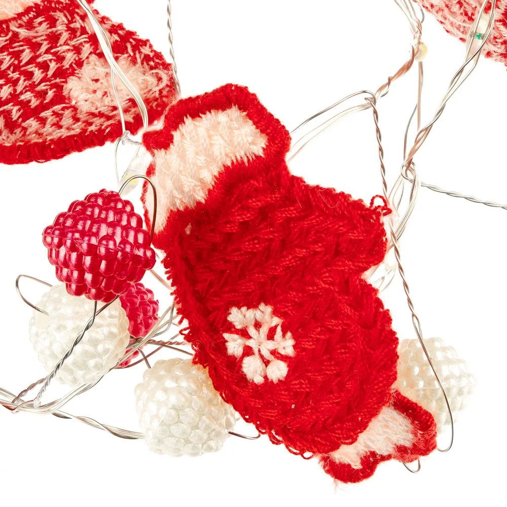 Гирлянда Merry Mittens, красная - фото 4