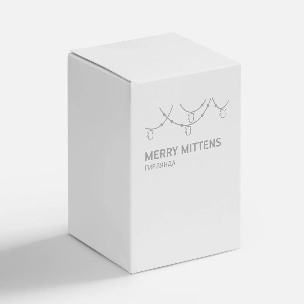 Гирлянда Merry Mittens, красная - фото 6