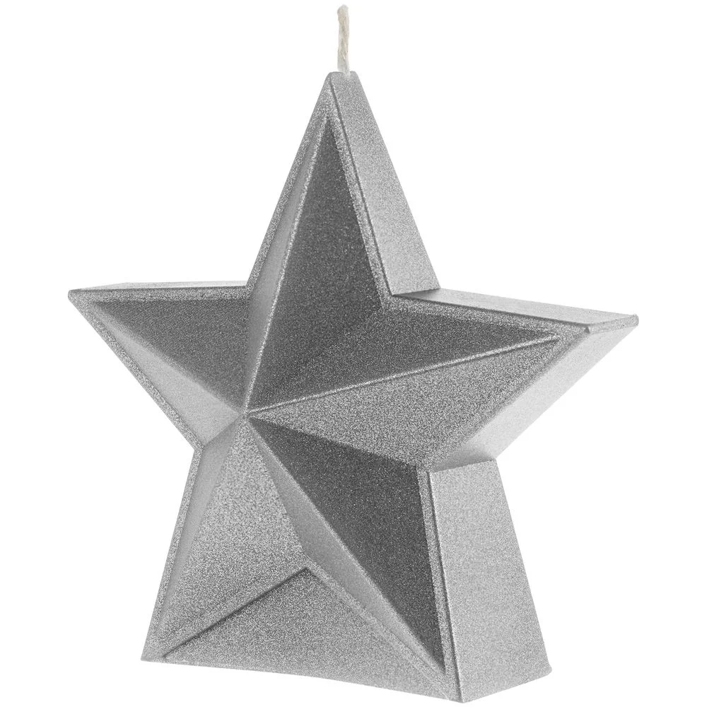 Свеча High Five, серебристая - фото 2