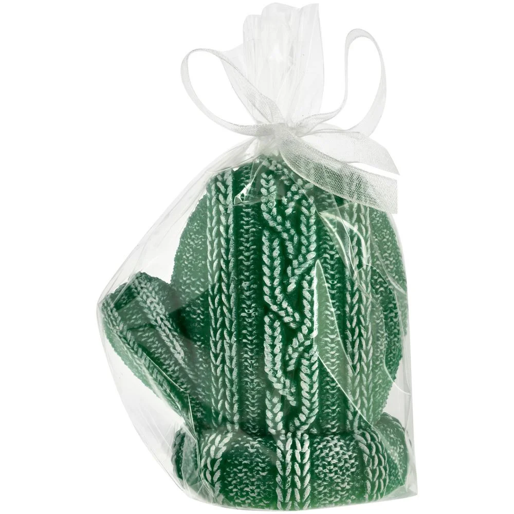 Свеча Kniteam, варежка, зеленая - фото 2