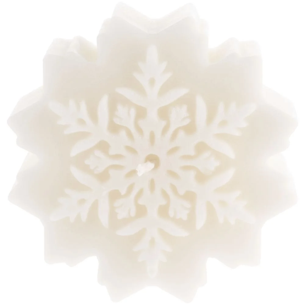 Свеча Snowflame 2 белая 8 см - фото 3