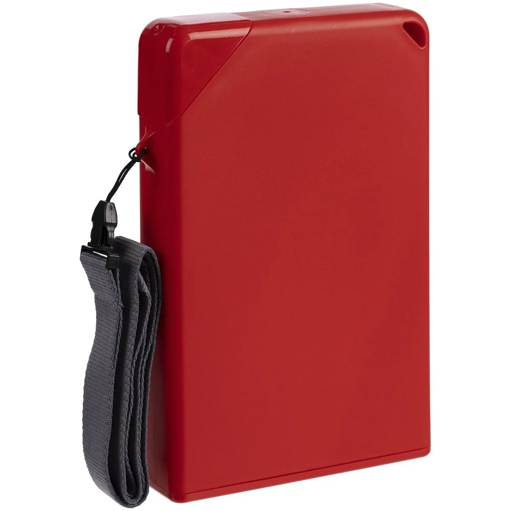 Плоская бутылка для воды Flacon красная - фото 3