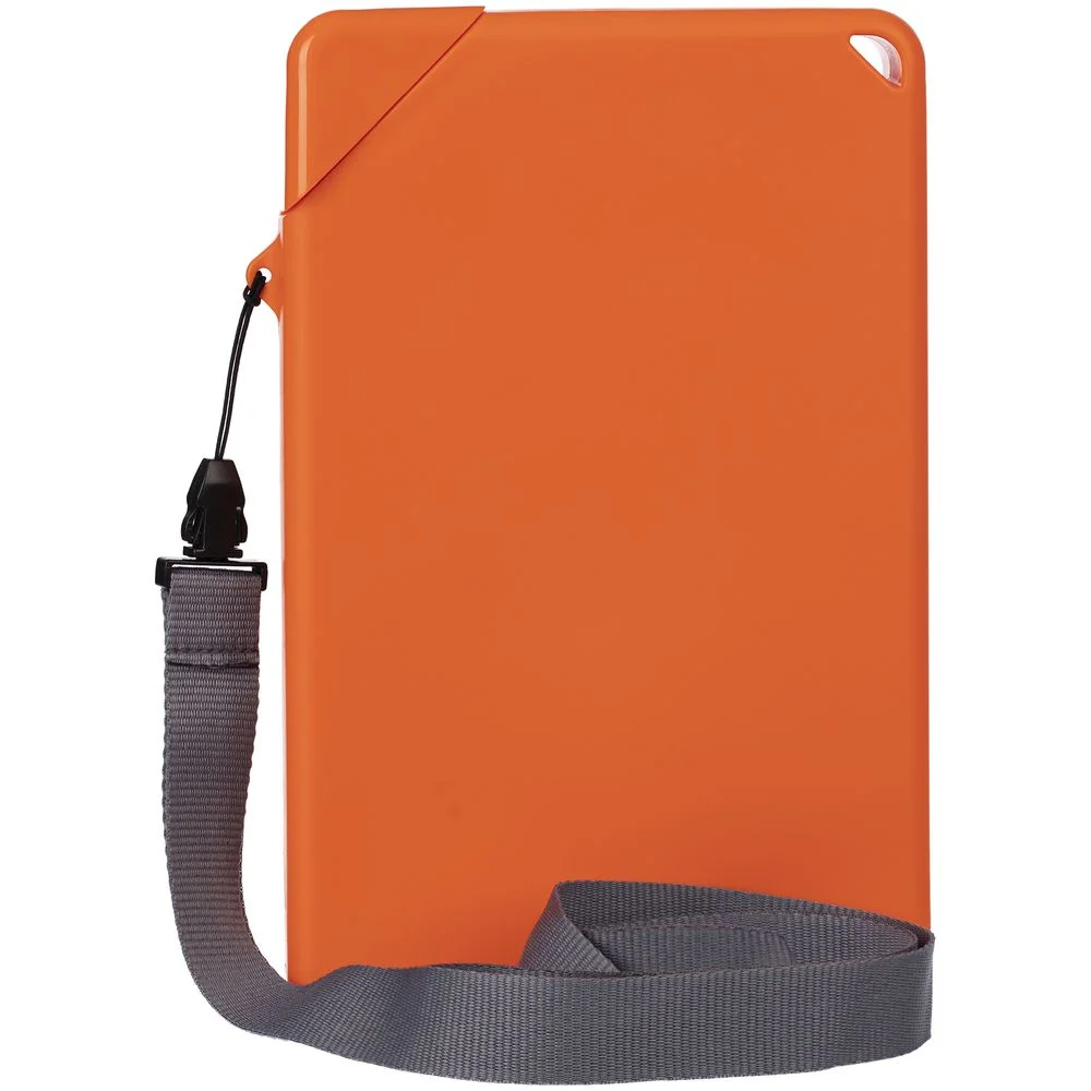 Плоская бутылка для воды Flacon, оранжевая - фото 2