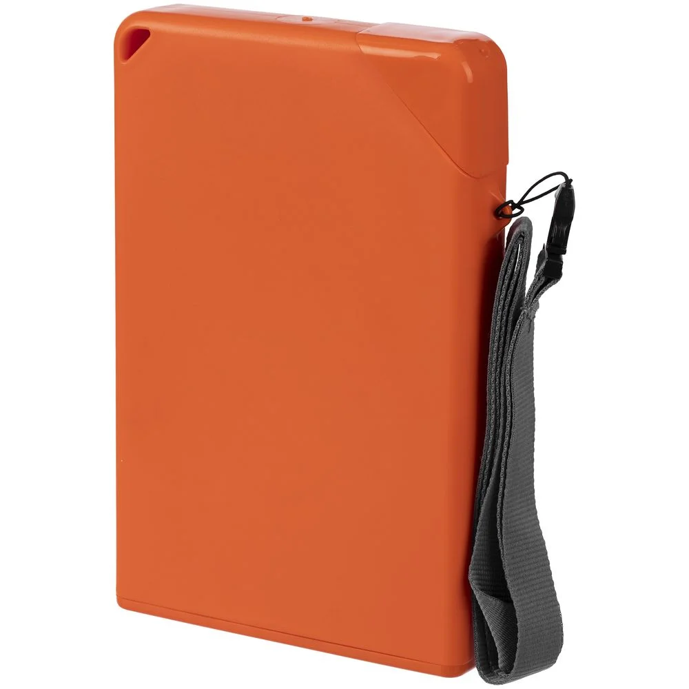 Плоская бутылка для воды Flacon, оранжевая - фото 3