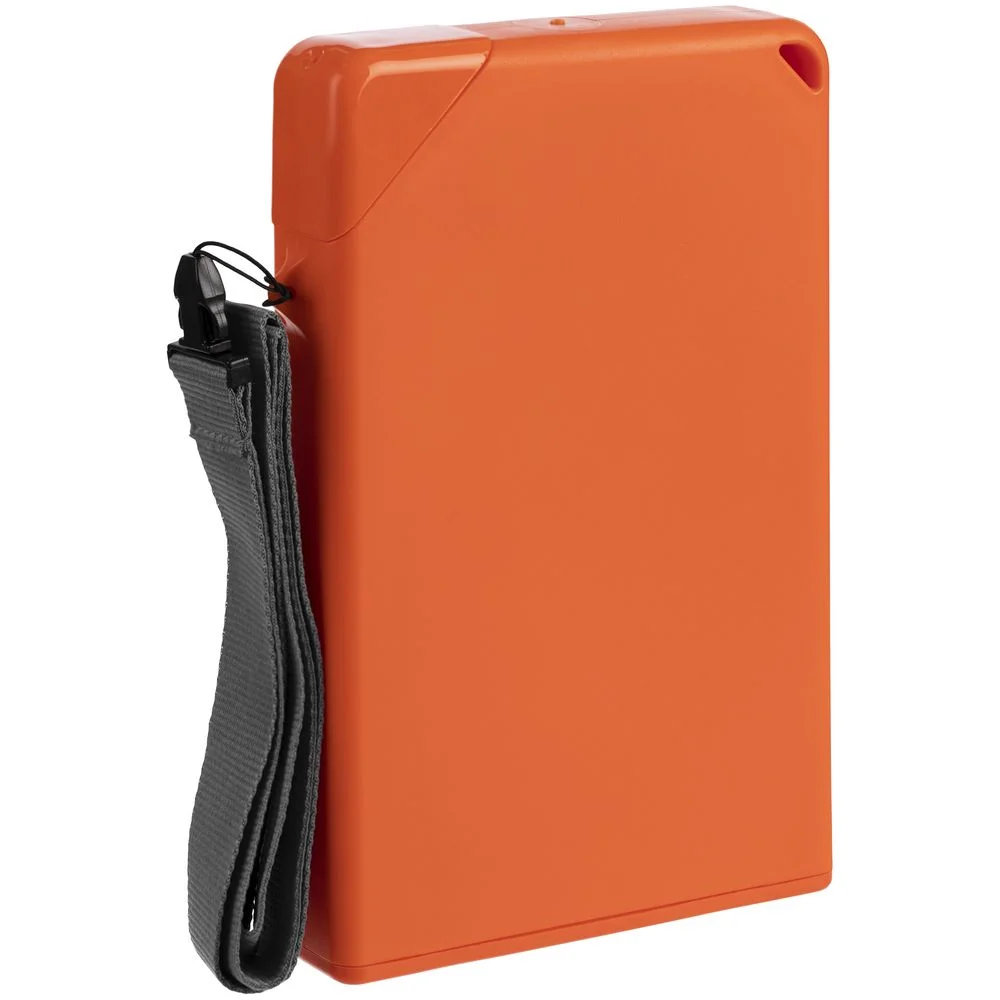 Плоская бутылка для воды Flacon, оранжевая - фото 4