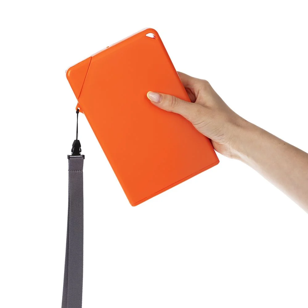 Плоская бутылка для воды Flacon, оранжевая - фото 7