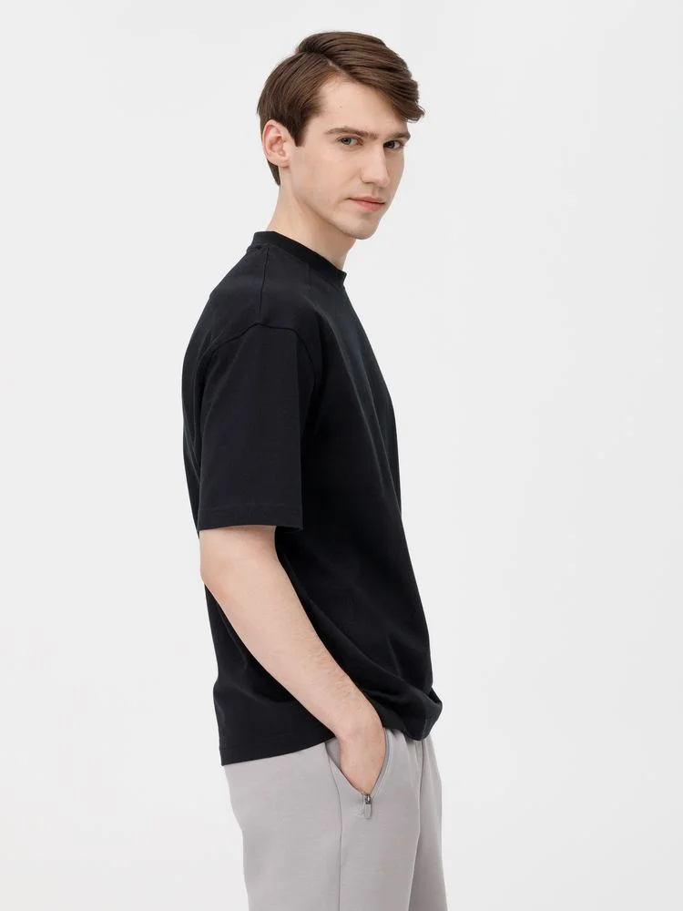 Футболка оверсайз унисекс Sideline, черная - фото 13