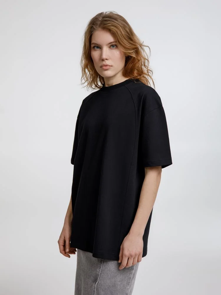 Футболка оверсайз унисекс Sideline, черная - фото 6