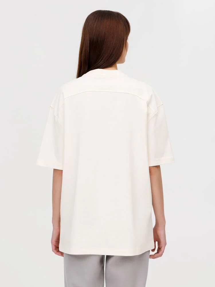 Футболка оверсайз унисекс Sideline, молочно-белая - фото 15