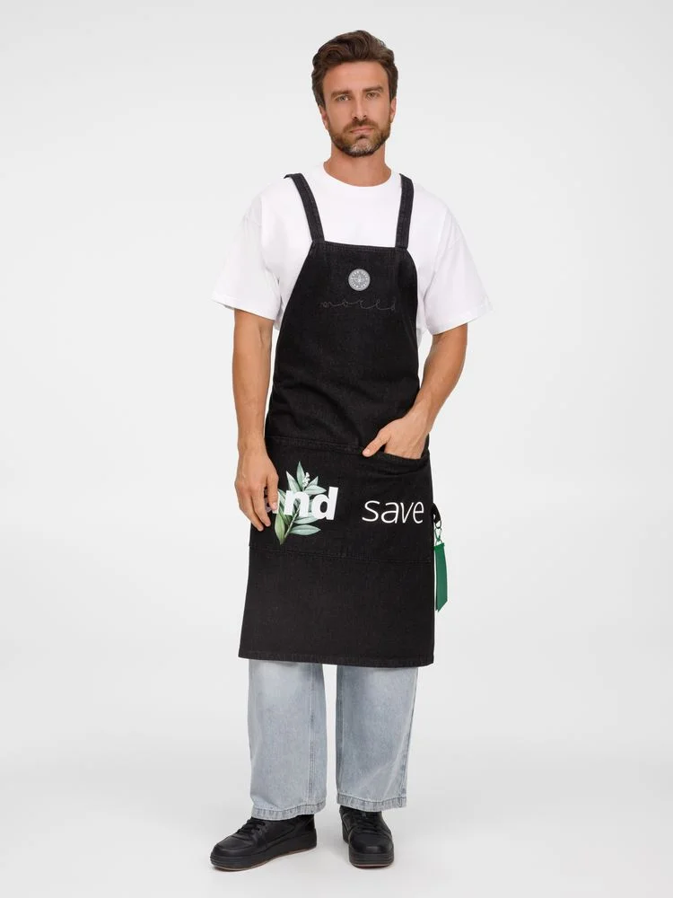 Фартук джинсовый E2, черный - фото 11