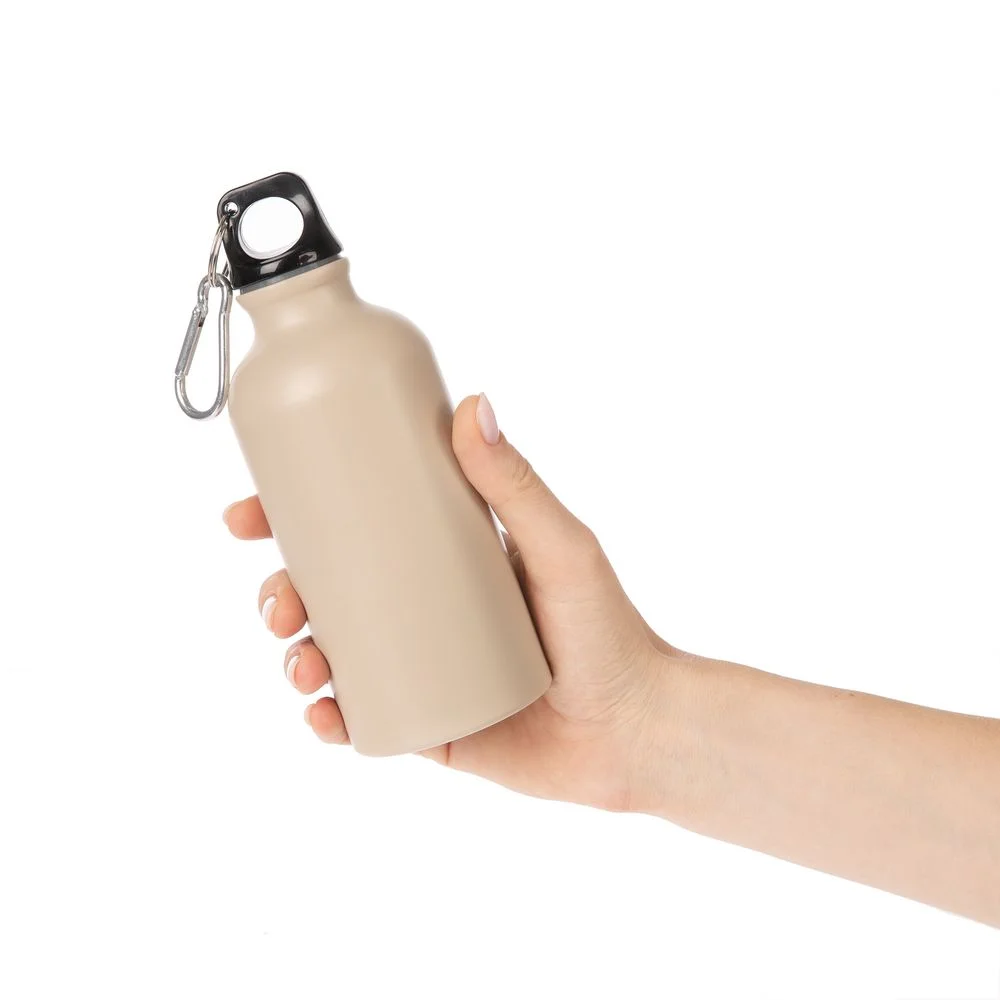 Бутылка для воды Кронос Kronos 400мл светло-бежевая - фото 3