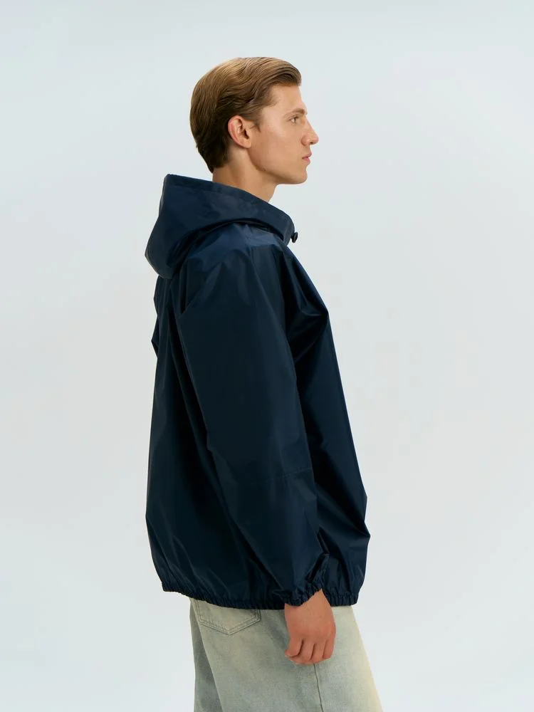 Дождевик-анорак Alatau укороченный темно-синий единый размер - фото 6