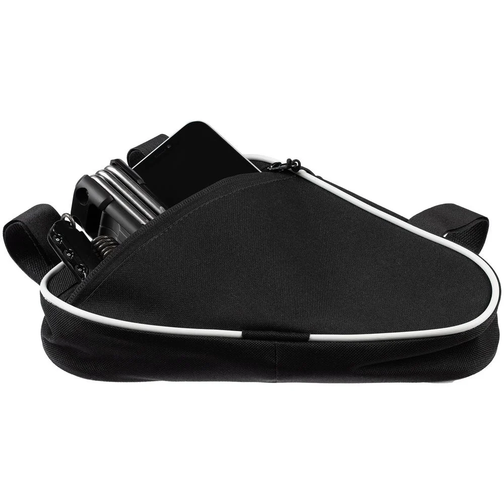 Велосумка на раму BikeLine Mini черная с белым - фото 4