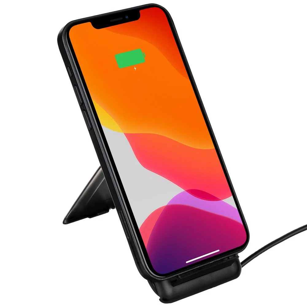 Органайзер с беспроводной зарядкой и набором адаптеров Octopod, черный - фото 3