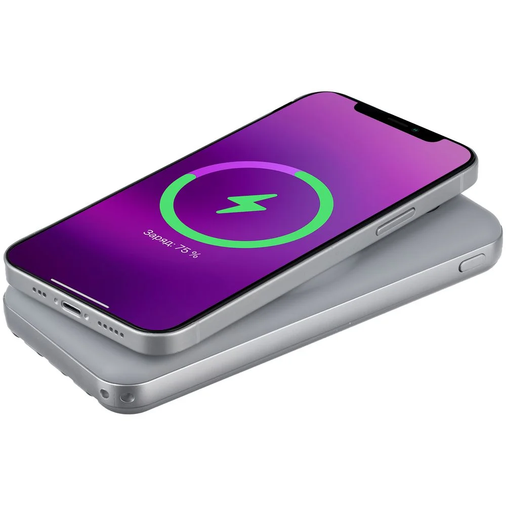 Внешний аккумулятор Omni Pro 10000 мАч серый - фото 6