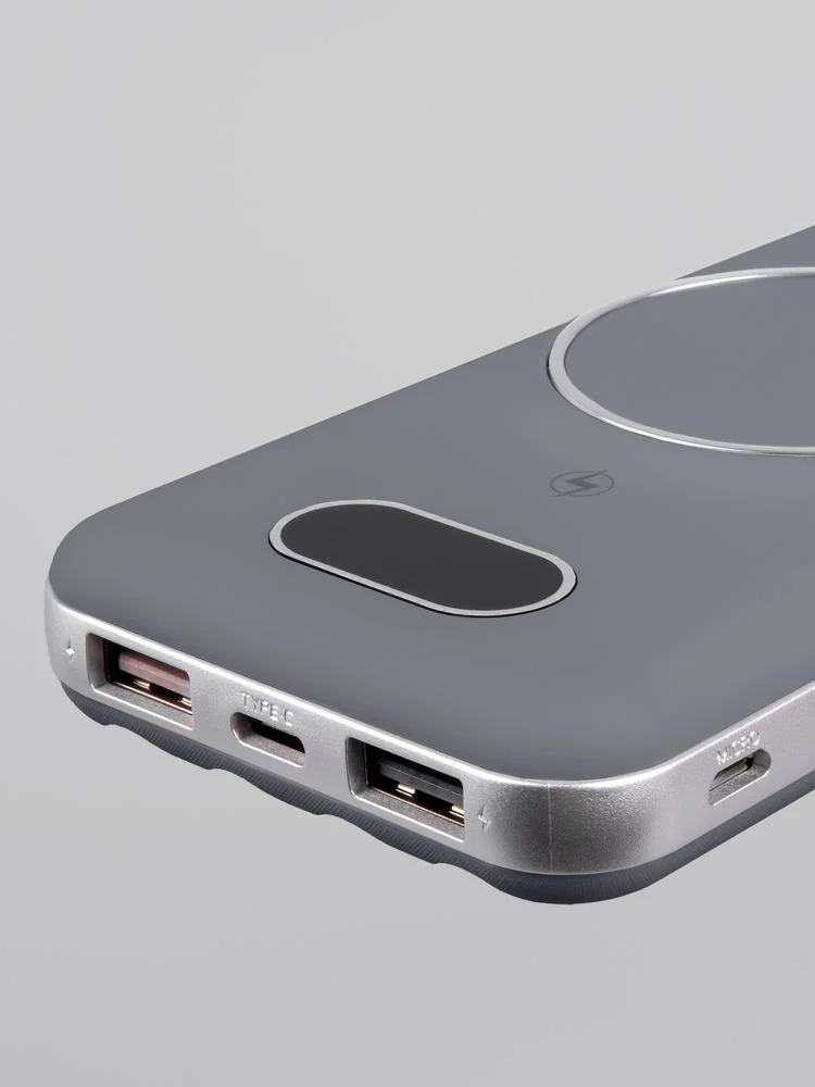 Внешний аккумулятор Omni Pro 10000 мАч серый - фото 8